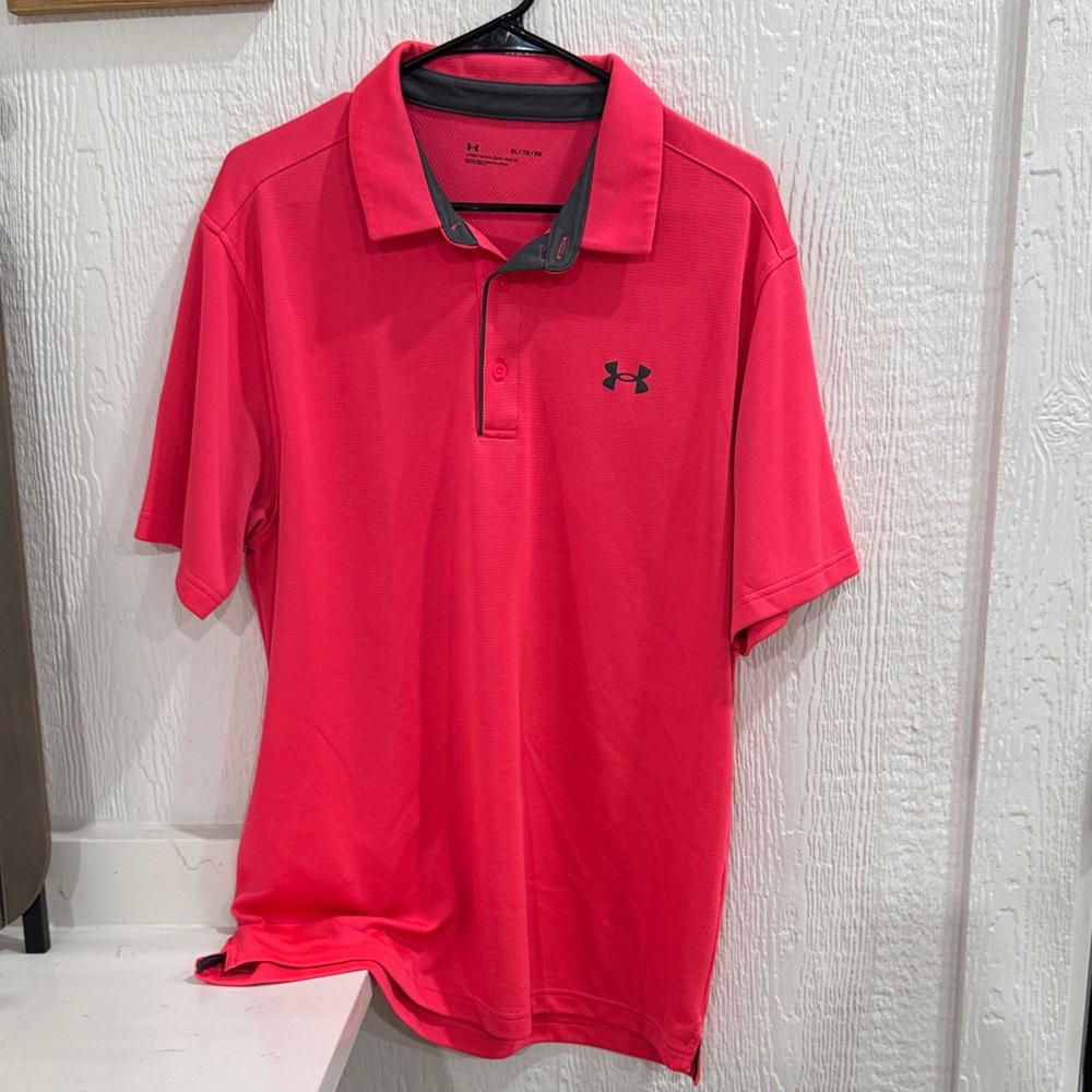 Bright Pink Under Armour Polo